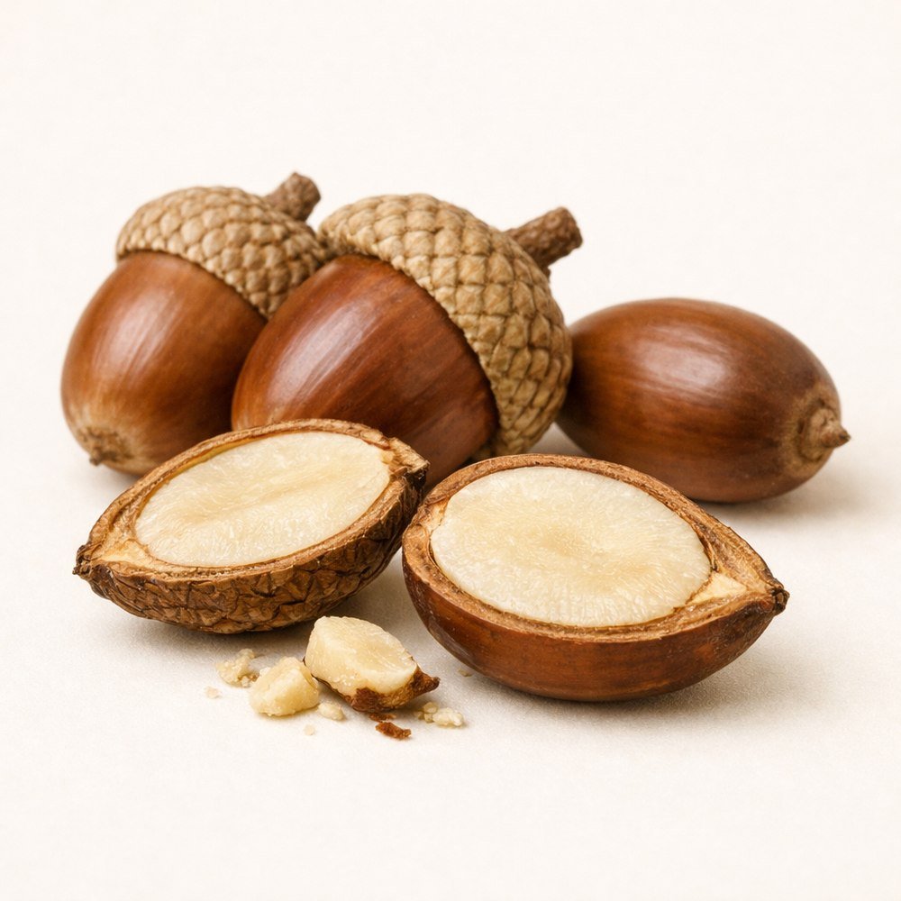 Photograph of Quercus acutissima Carruth. (Acorn)