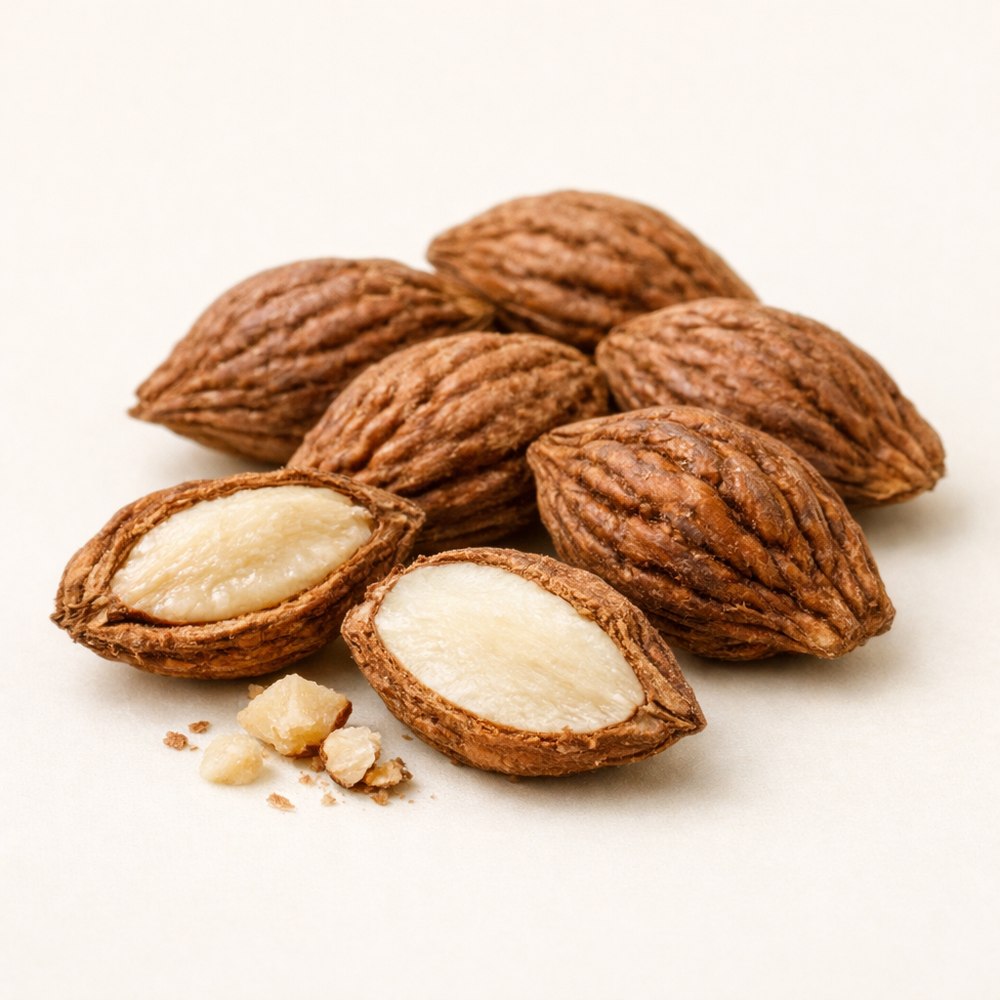 Photograph of Prunus persica (L.) Batsch (Peach Kernel)